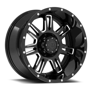 Gear Off Road – Challenger – Black – 18″x9″ -12mm – Summer Wheels – 737BM-8900912